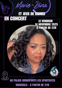 Marie Dina concert aux Jeux de Dame (Marseille) - novembre 2025