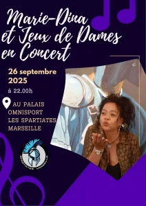 Marie Dina concert aux Jeux de Dame (Marseille) - septembre 2025